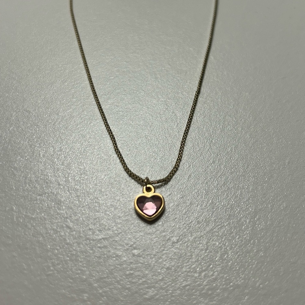 Alex and Ani Pink Tourmaline Heart Necklace, October Birthstone